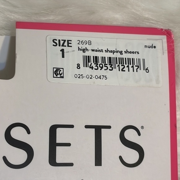 Spanx assets high waist shaping sheers NUDE full length pantyhose new Sz 1 - Picture 4 of 5